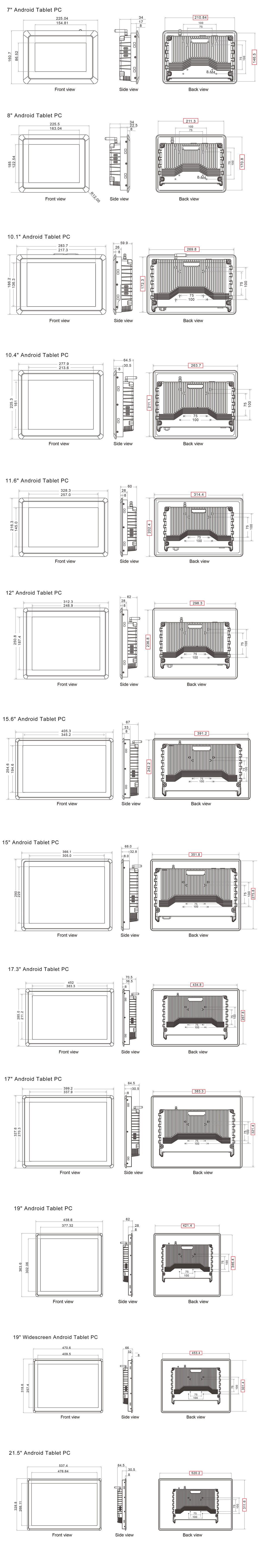 Anti-vibration EVA Industrial Android PC SC700A Anti-vibration EVA Industrial Android PC SC700A