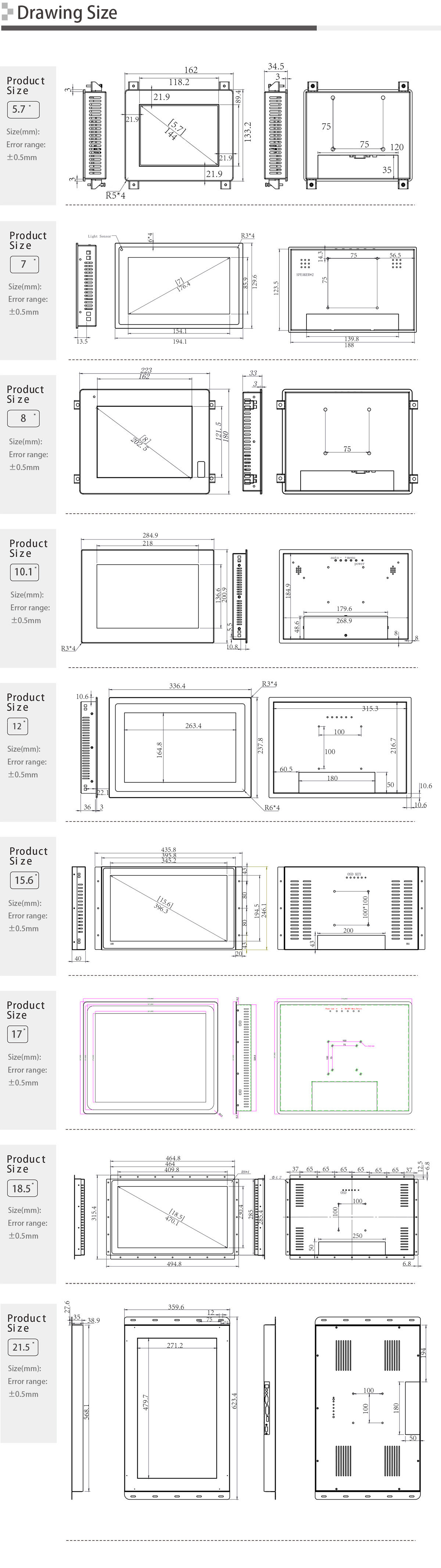 High Brightness Monitor SL100HM High Brightness Monitor SL100HM