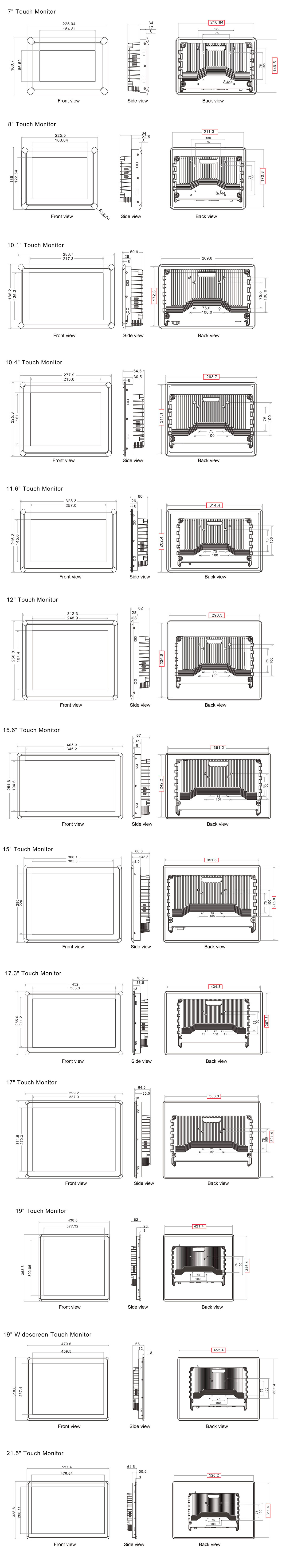 Rugged Industrial Touch Display SL700M Rugged Industrial Touch Display SL700M