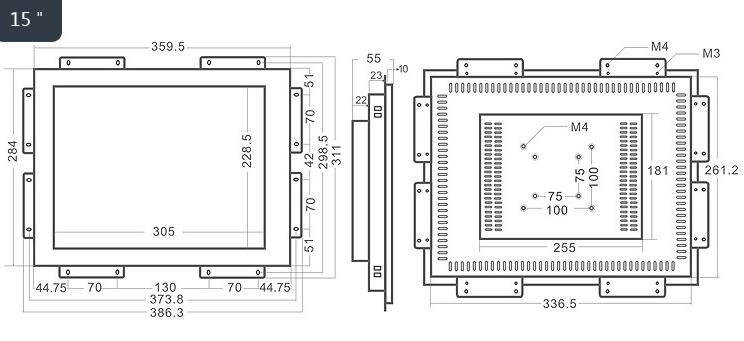 15 inch Touch Monitor With Cabinet Box 15 inch Touch Monitor With Cabinet Box