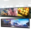 Strip LCD screen advertising machine shopping mall shelf strip screen bus vehicle station screen wal