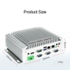 fanless embedded computer with 6 x COM