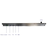 24 inch wall mount stainless steel lcd displays with dimmer