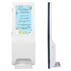 digital signage with hand sanitizers dispenser