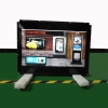 32 inch open semi-outdoor advertising machine