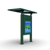 Outdoor electronic bus stop sign