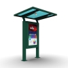 Outdoor electronic bus stop sign