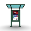 Outdoor electronic bus stop sign