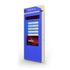 Outdoor electronic bus stop sign