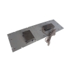 Rugged Industrial Metal Keyboard With Trackball Mouse