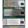 Industrial wired computer keyboard with touchpad