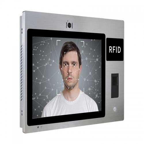 15 inch 200W webcam Android 8.0 touch screen computer with fingerprint recognition