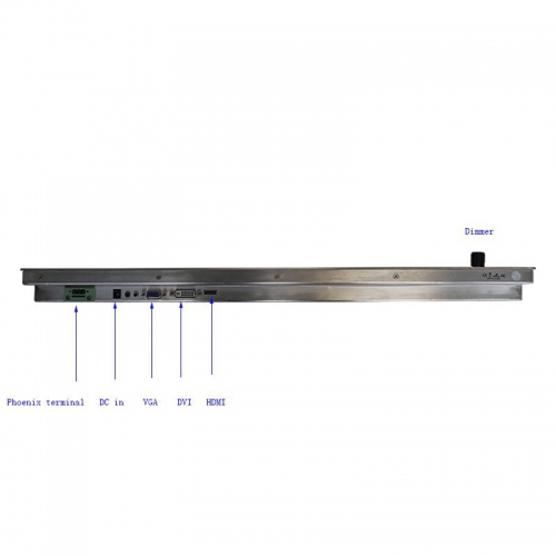 24 inch wall mount stainless steel lcd displays with dimmer