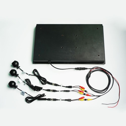 3 channel AV port IP67 cctv monitor DC 8~36V