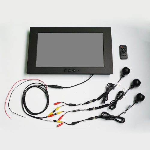 3 channel AV port IP67 cctv monitor DC 8~36V