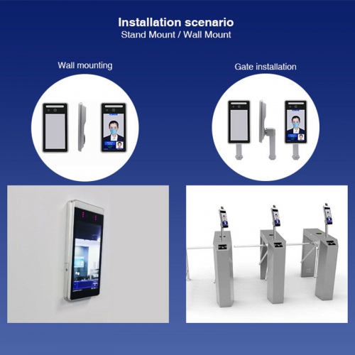 Thermal Scanner Face Recognition Temperature Measure System