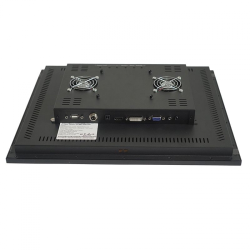 1000 nits outdoor kiosk touch monitor with fan cooling