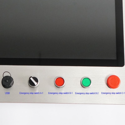 Embedded Automatic Control Panel PC with Emergency Button