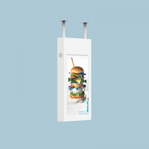 Vertical screen hanging outdoor advertising machine