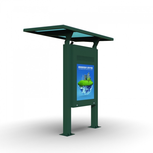 Outdoor electronic bus stop sign