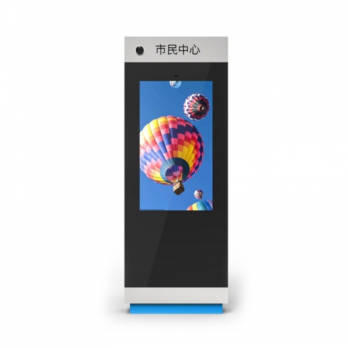 Outdoor electronic bus stop sign