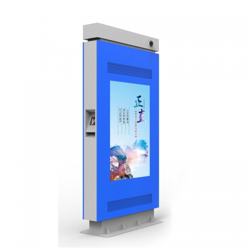 Outdoor electronic bus stop sign
