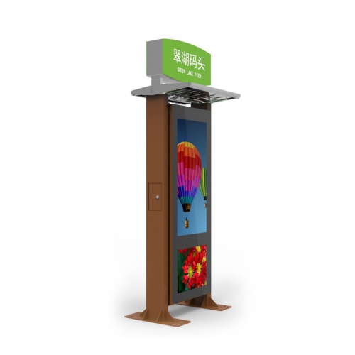 55 inch outdoor electronic bus stop sign