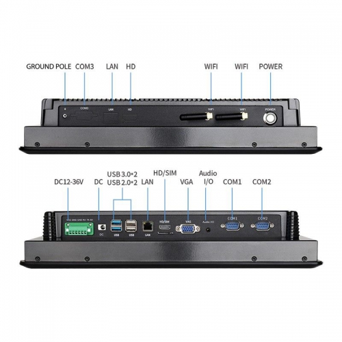 SC700M Embedded vehicle 4G Panel PC 12V TO 36V