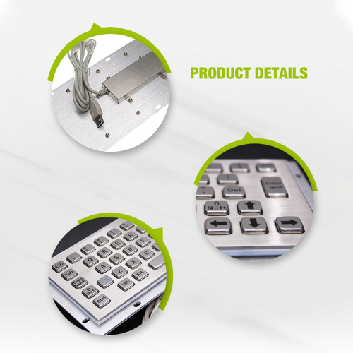 Waterproof IP65 industrial computer keyboard