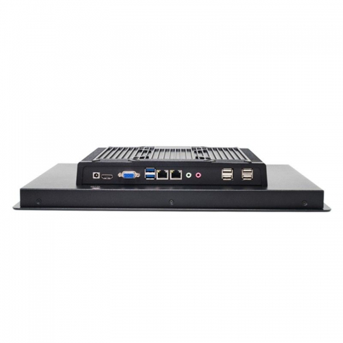 Fanless industrial touch panel pc 2 lan 6 USB aluminum alloyed