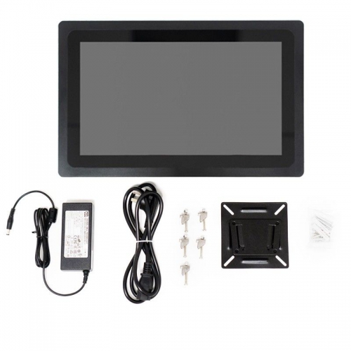 Fanless industrial touch panel pc 2 lan 6 USB aluminum alloyed